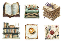 Antique Writer Clipart Bundle - CraftNest - Digital Crafting and Art