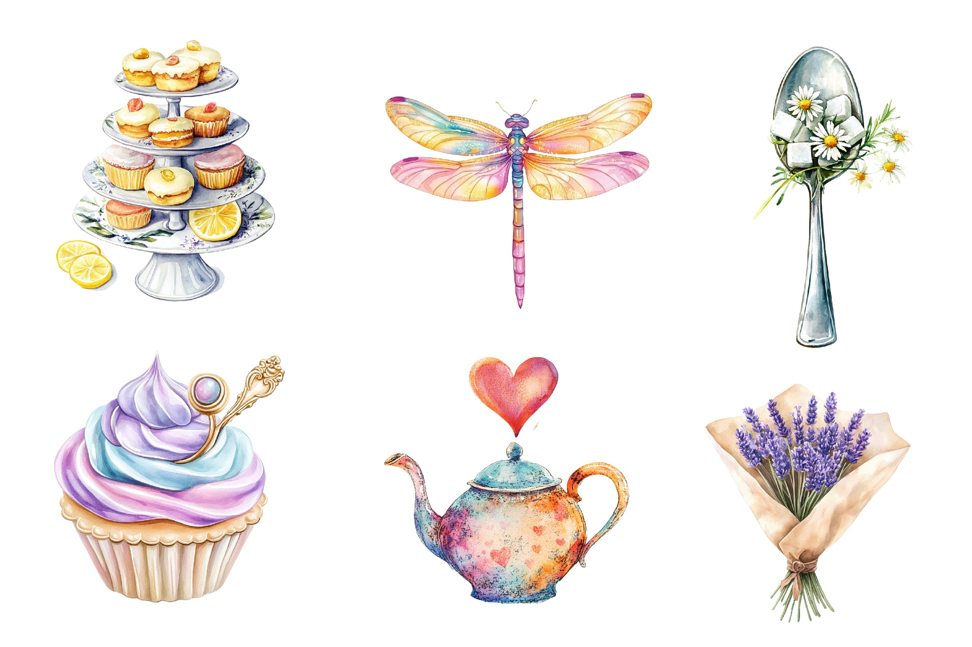 Rustic Tea Salon Mothers Day Clipart Bundle - CraftNest - Digital Crafting and Art