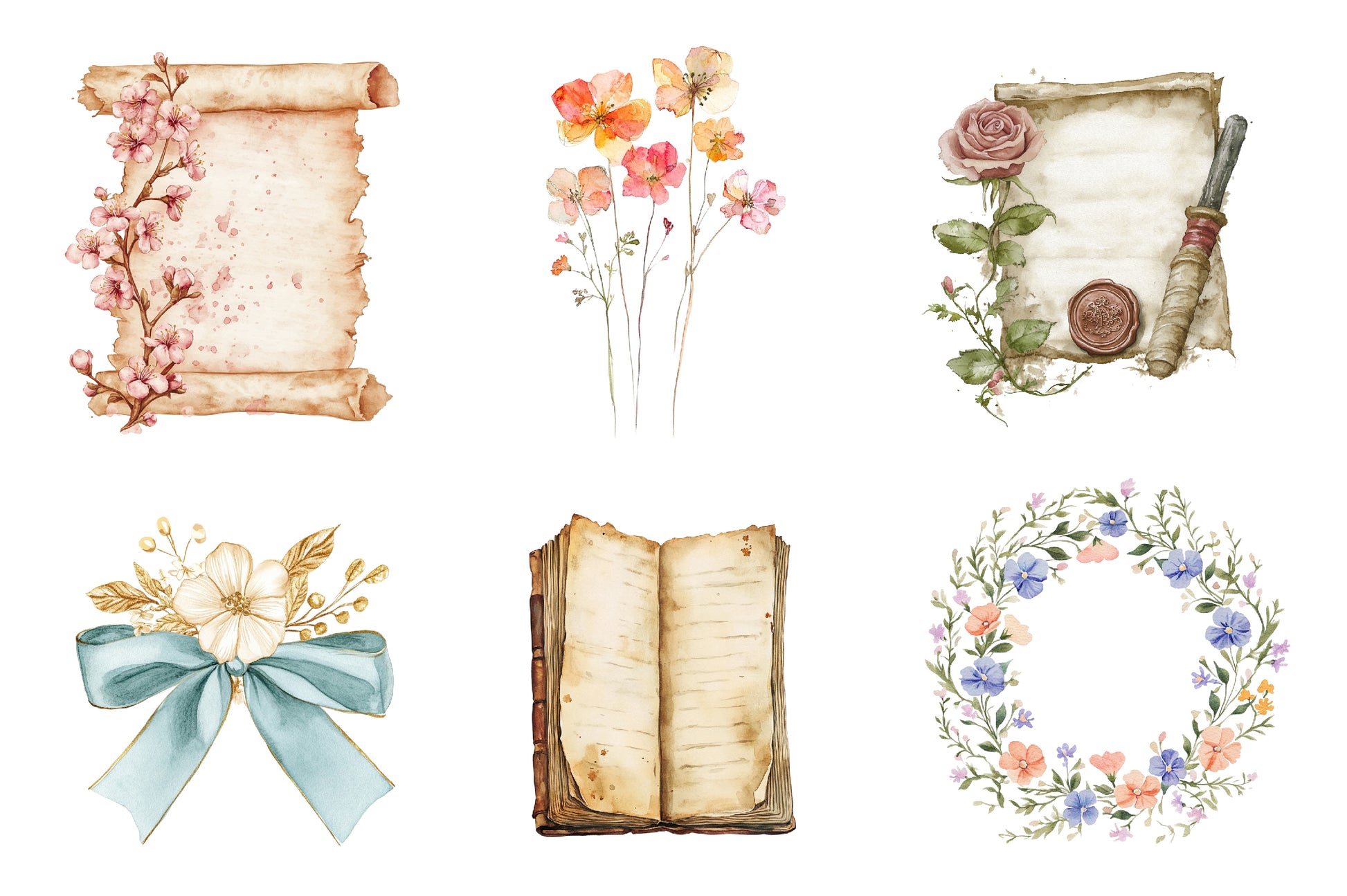 Spring Old Paper Junk Journals - CraftNest - Digital Crafting and Art