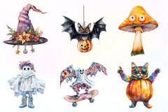 Groovy 70s Halloween Clipart Bundle - CraftNest - Digital Crafting and Art