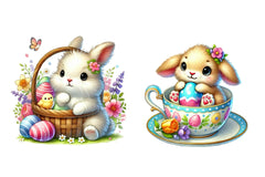 Easter Cute Bunny Clipart Bundle - CraftNest - Digital Crafting and Art