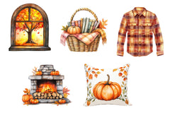 Fall Lazy Day Clipart Bundle 1 - CraftNest - Digital Crafting and Art