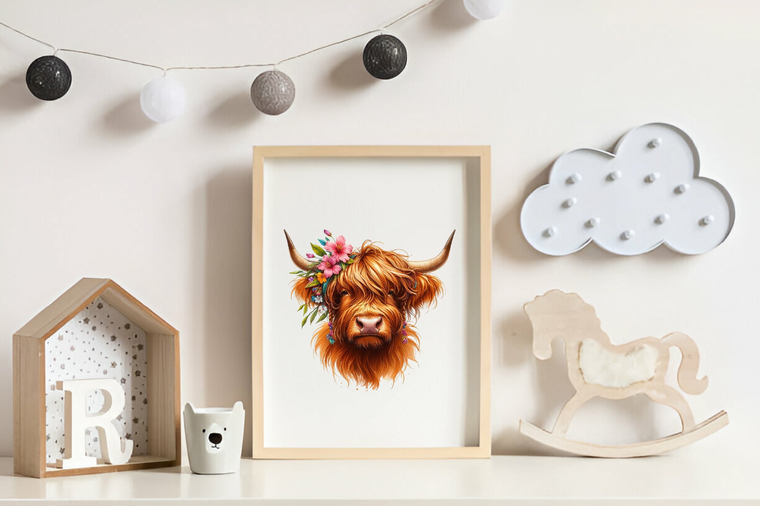 Highland Cow Summer Clipart Bundle - CraftNest - Digital Crafting and Art