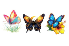 Summer Butterfly Clipart Bundle 2 - CraftNest - Digital Crafting and Art
