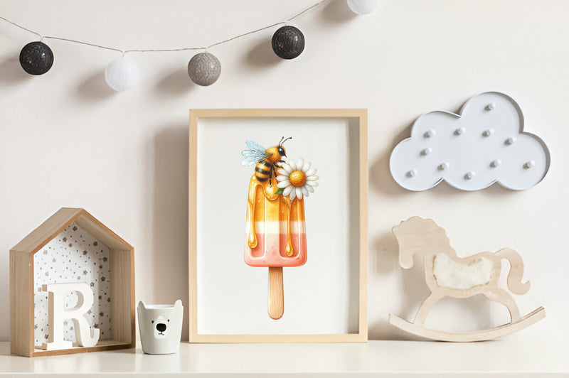 Cute Bee Summer Clipart Bundle - CraftNest - Digital Crafting and Art