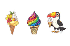 Summer Ice Cream Clipart Bundle 3 - CraftNest - Digital Crafting and Art