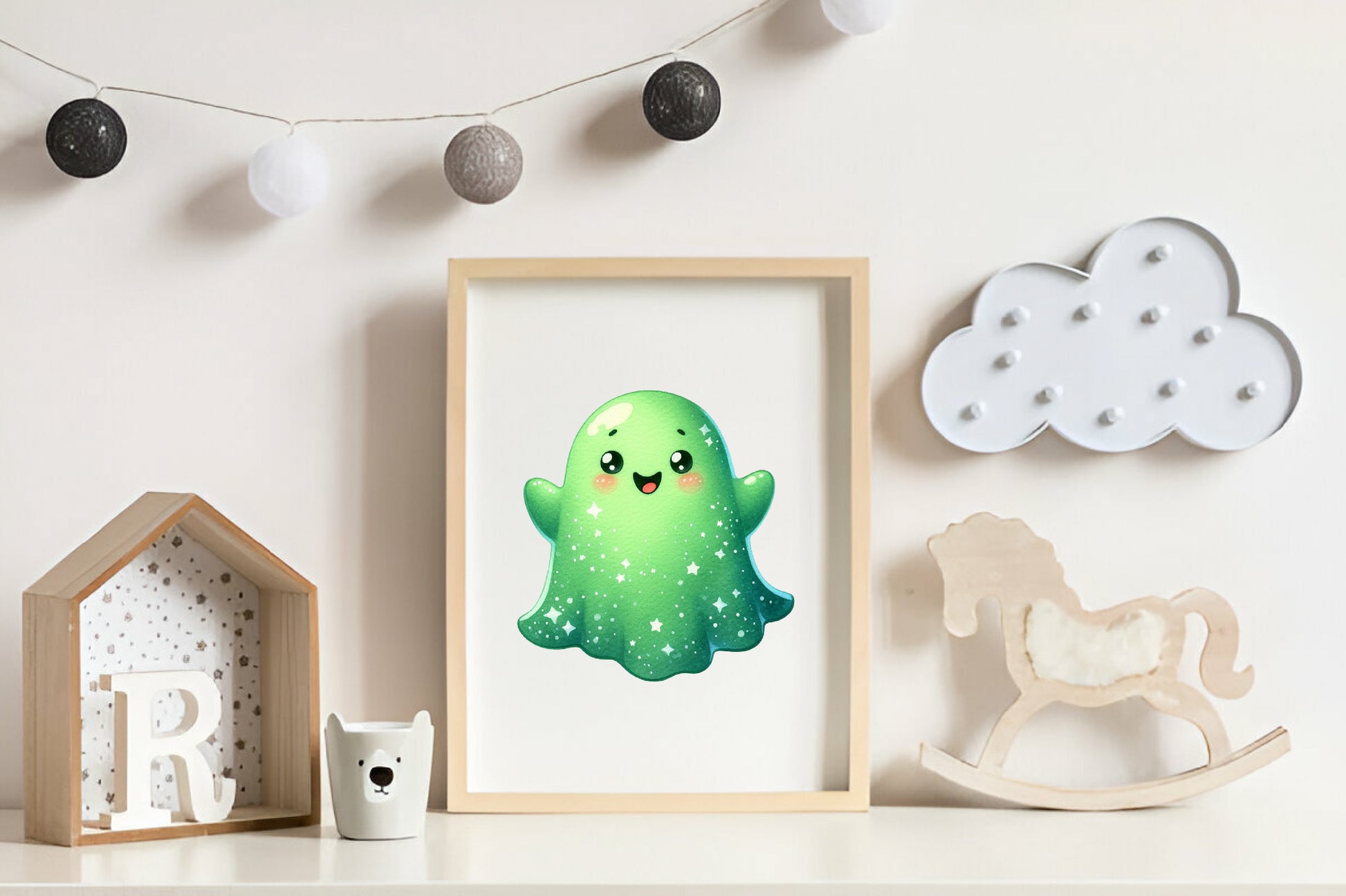 Green & White Halloween Clipart Bundle - CraftNest - Digital Crafting and Art