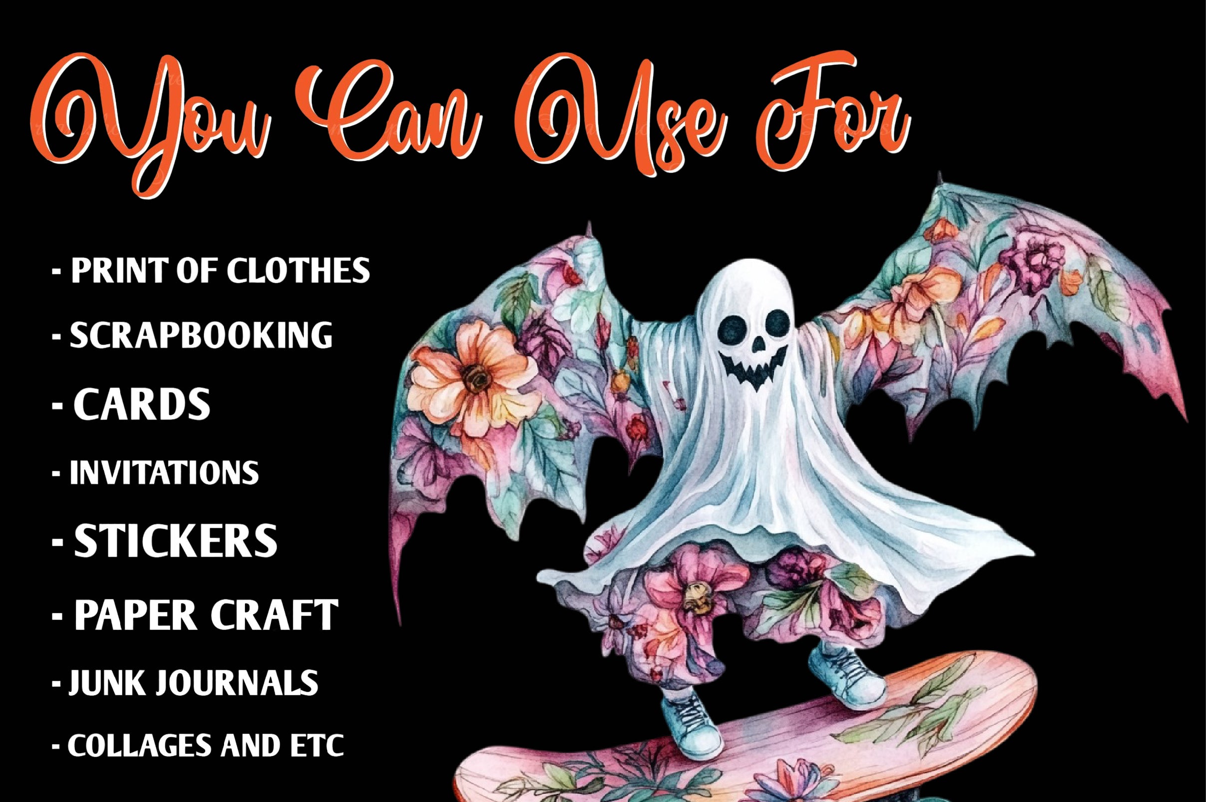 Groovy 70s Halloween Clipart Bundle - CraftNest - Digital Crafting and Art