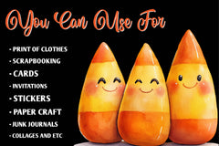 Cute Retro Halloween Clipart Bundle - CraftNest - Digital Crafting and Art