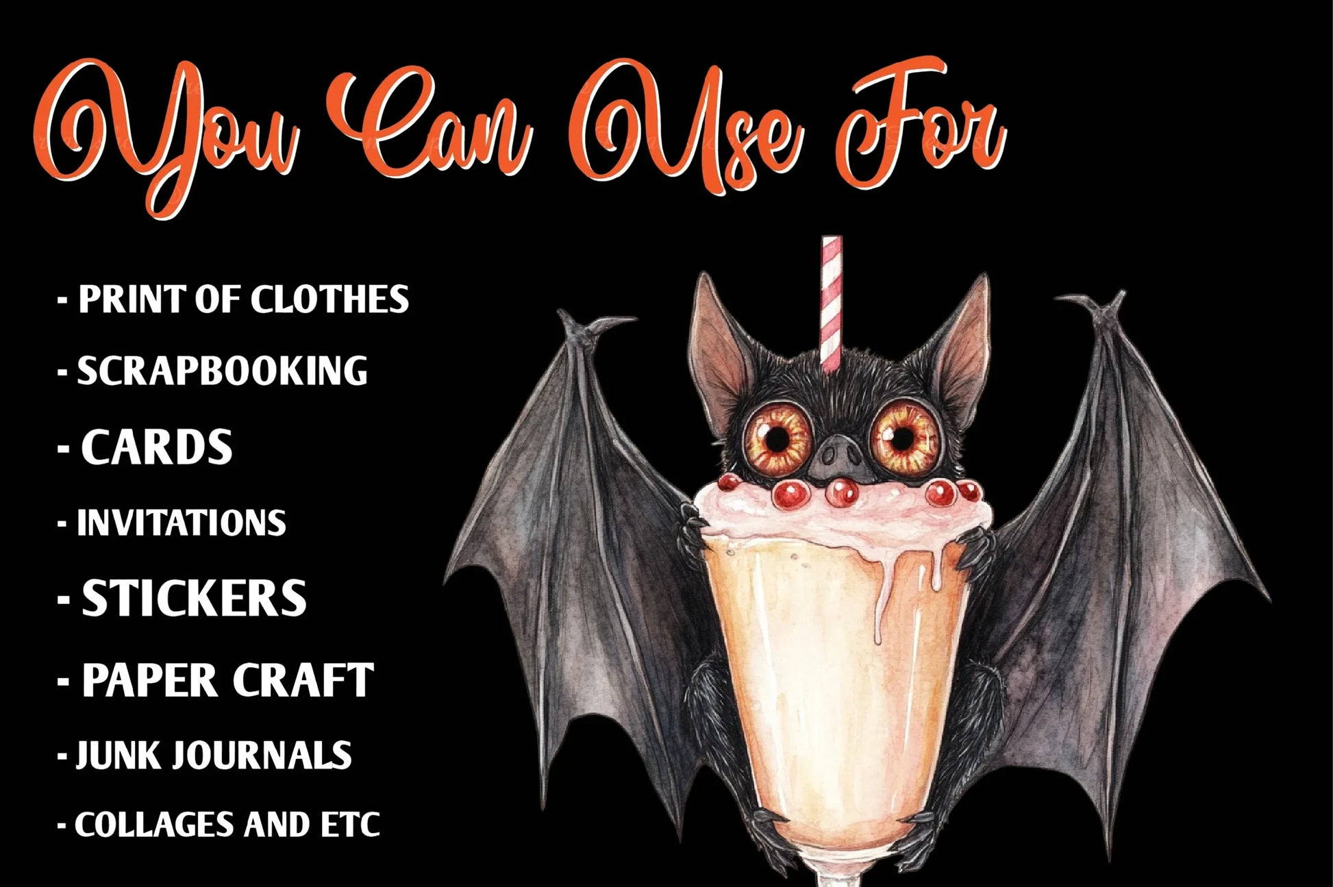 Dreamy Cute Halloween Clipart Bundle - CraftNest - Digital Crafting and Art
