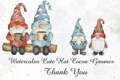 Cute Hot Cocoa Gnomes Clipart Bundle - CraftNest - Digital Crafting and Art