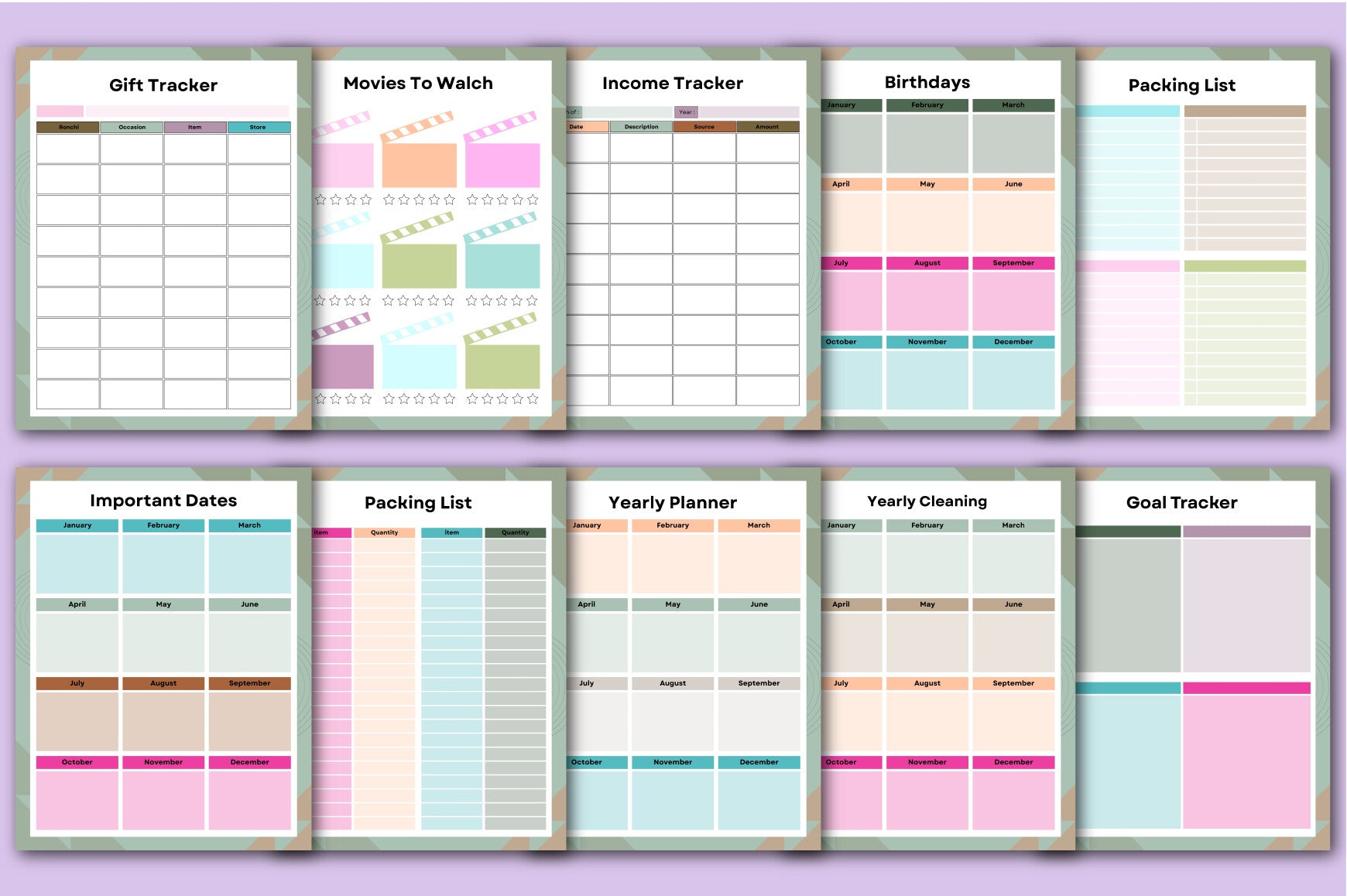 Home Management Binder Planner