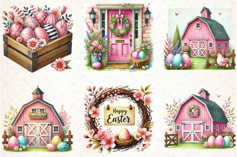 Easter Farm Clipart Bundle - CraftNest - Digital Crafting and Art