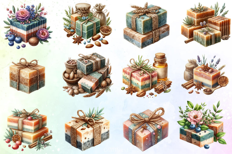 Organic Soap Clipart Bundle - CraftNest - Digital Crafting and Art