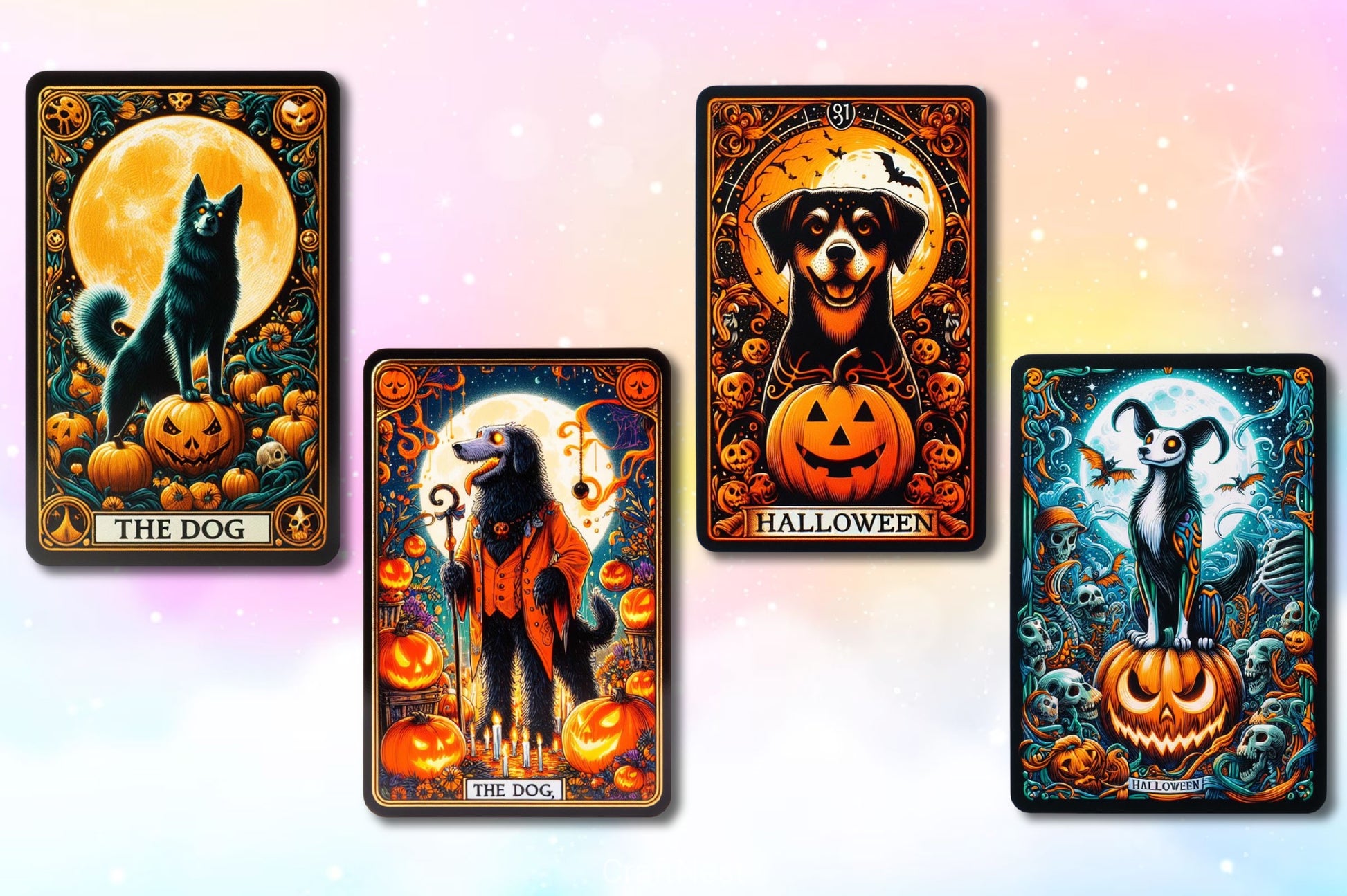 Funny Dog Tarot Card Clipart Bundle 2 - CraftNest - Digital Crafting and Art