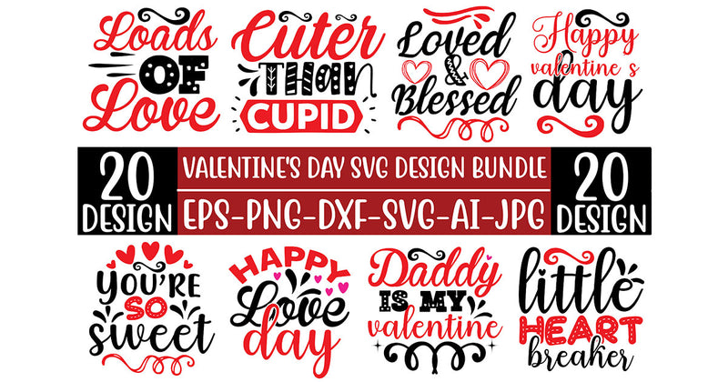 Valentine SVG Bundle 4 - CraftNest - Digital Crafting and Art