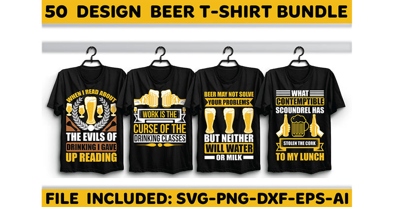 Beer T-Shirt Bundle 1 - CraftNest - Digital Crafting and Art