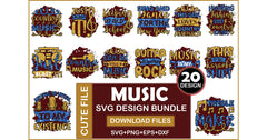 Music SVG Bundle 3 - CraftNest - Digital Crafting and Art