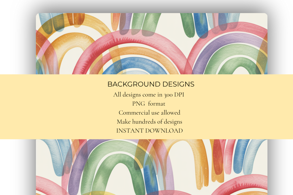 Rainbows Background Papers