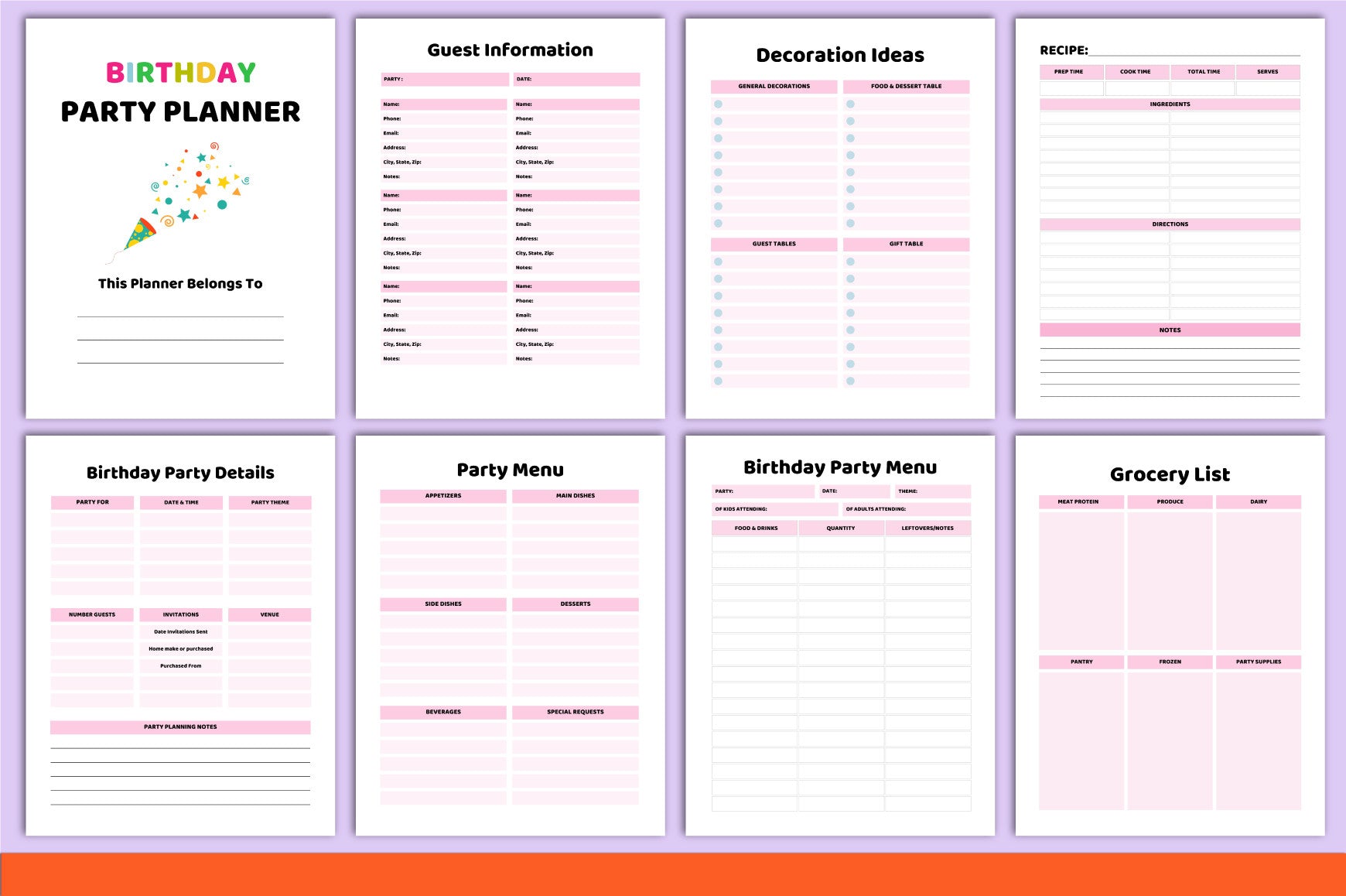 Birthday Party Planner