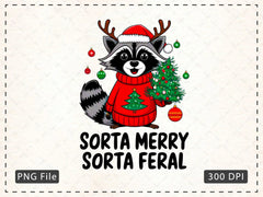 Sorta Santa Sorta Feral Christmas Feral Clipart Bundle - CraftNest - Digital Crafting and Art