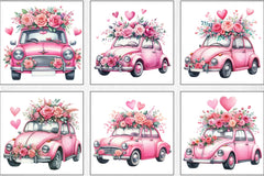 Valentine's Day Car Clipart Bundle - CraftNest - Digital Crafting and Art
