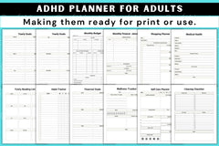 ADHD Planner for Adults - CraftNest - Digital Crafting and Art