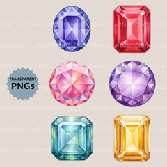 Gem Stones Clipart Bundle - CraftNest - Digital Crafting and Art
