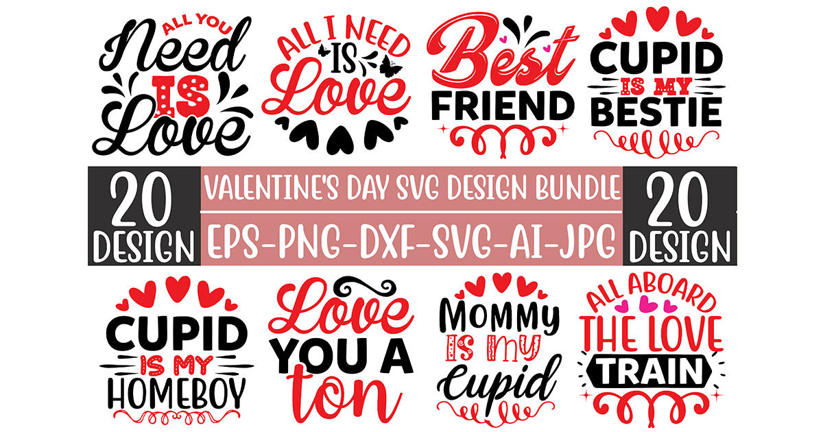 Valentine SVG Bundle 1 - CraftNest - Digital Crafting and Art