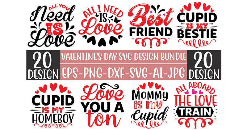 Valentine SVG Bundle 1 - CraftNest - Digital Crafting and Art