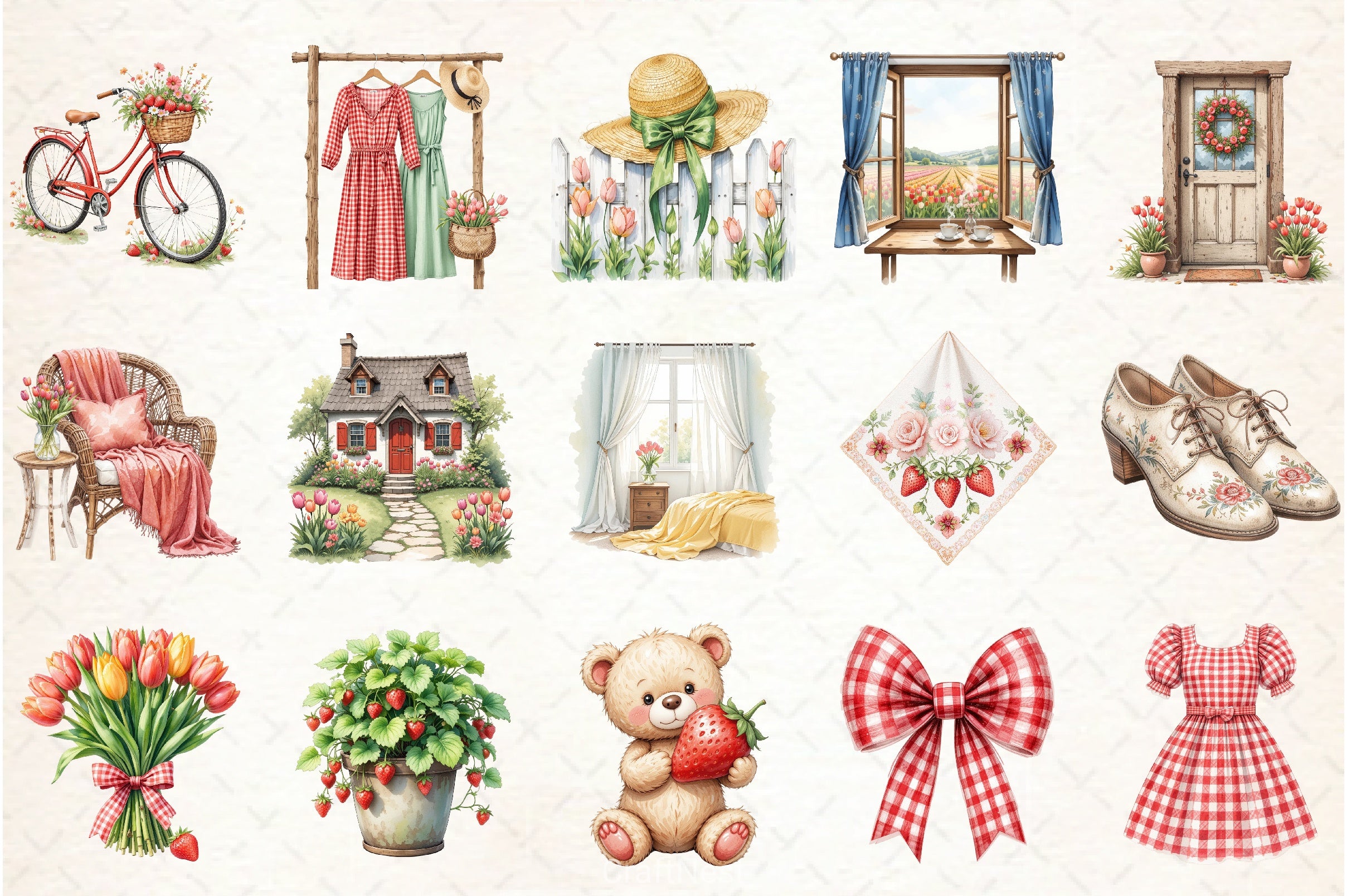 Warm Spring Clipart Bundle - CraftNest - Digital Crafting and Art