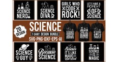 Science T-Shirt Bundle 1 - CraftNest - Digital Crafting and Art