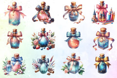 Potion Bottle Clipart Bundle - CraftNest - Digital Crafting and Art