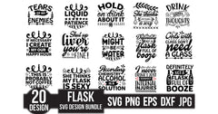 Flask SVG Bundle - CraftNest - Digital Crafting and Art