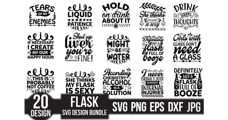 Flask SVG Bundle - CraftNest - Digital Crafting and Art