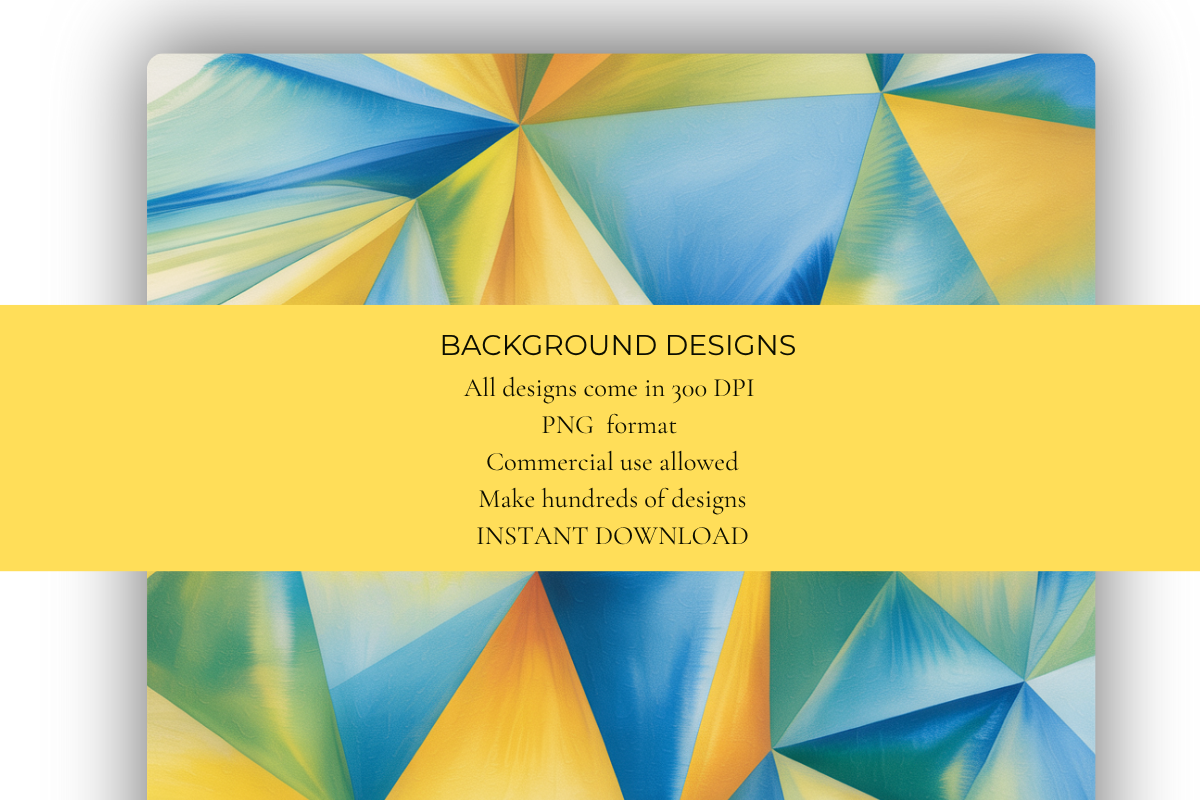 Blue & Yellow Shapes Background Papers
