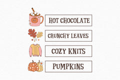 Retro Fall Clipart Bundle - CraftNest - Digital Crafting and Art