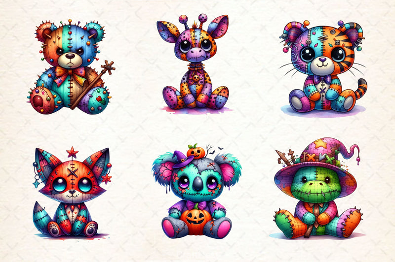 Halloween Voodoo Animal Doll Clipart Bundle - CraftNest - Digital Crafting and Art
