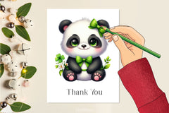 Cute Panda St Patrick's Day Clipart Bundle - CraftNest - Digital Crafting and Art