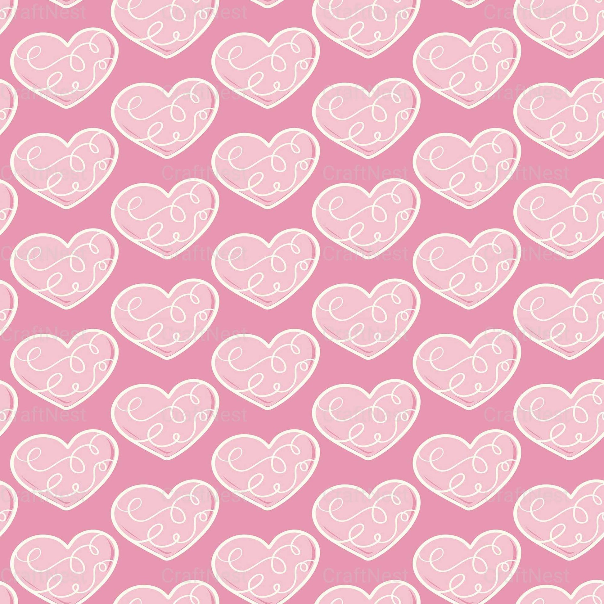 Valentines Day Seamless Digital Paper 1 - CraftNest - Digital Crafting and Art