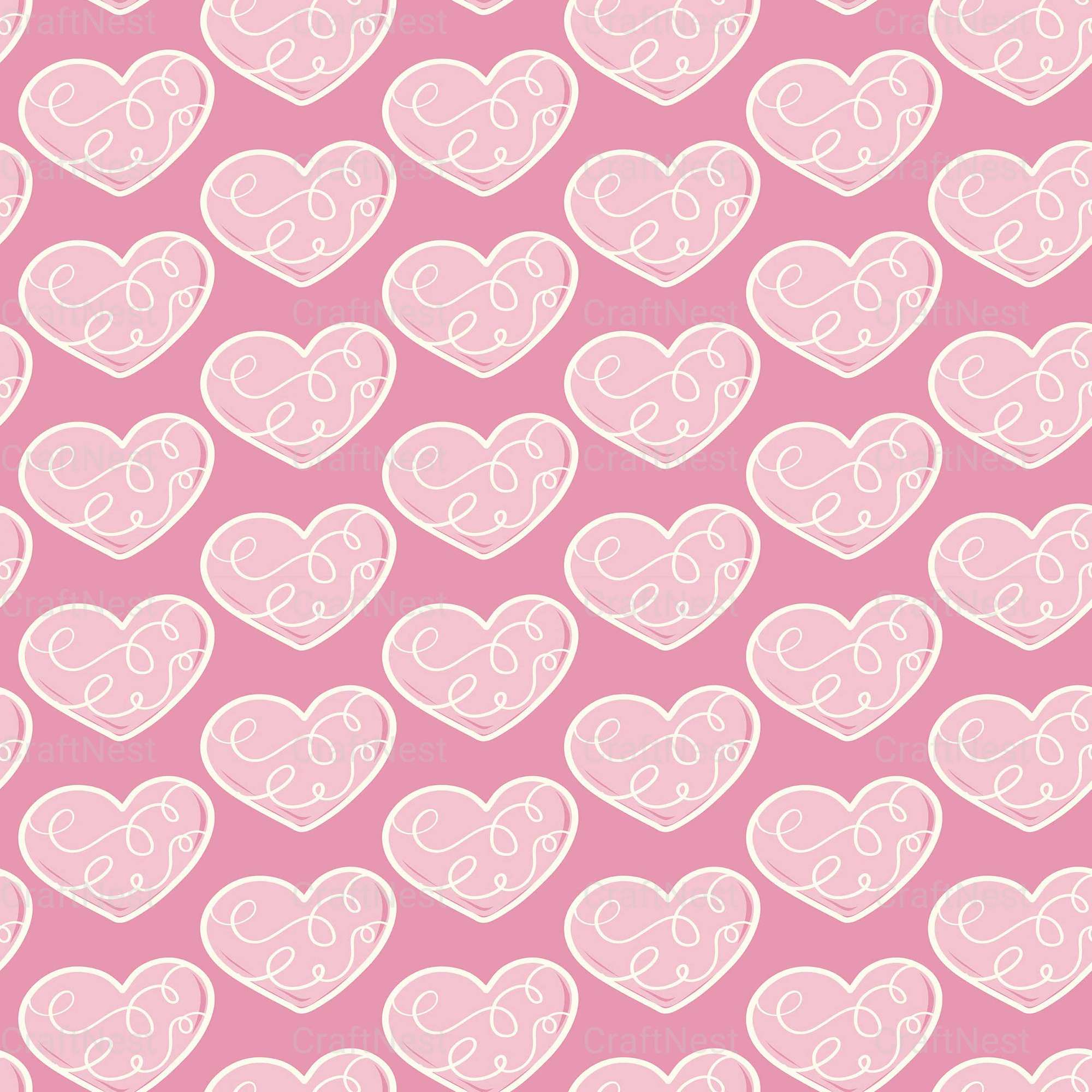 Valentines Day Seamless Digital Paper 1 - CraftNest - Digital Crafting and Art