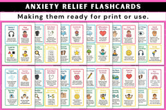 Anxiety Relief Flashcards for Stress Management - CraftNest - Digital Crafting and Art