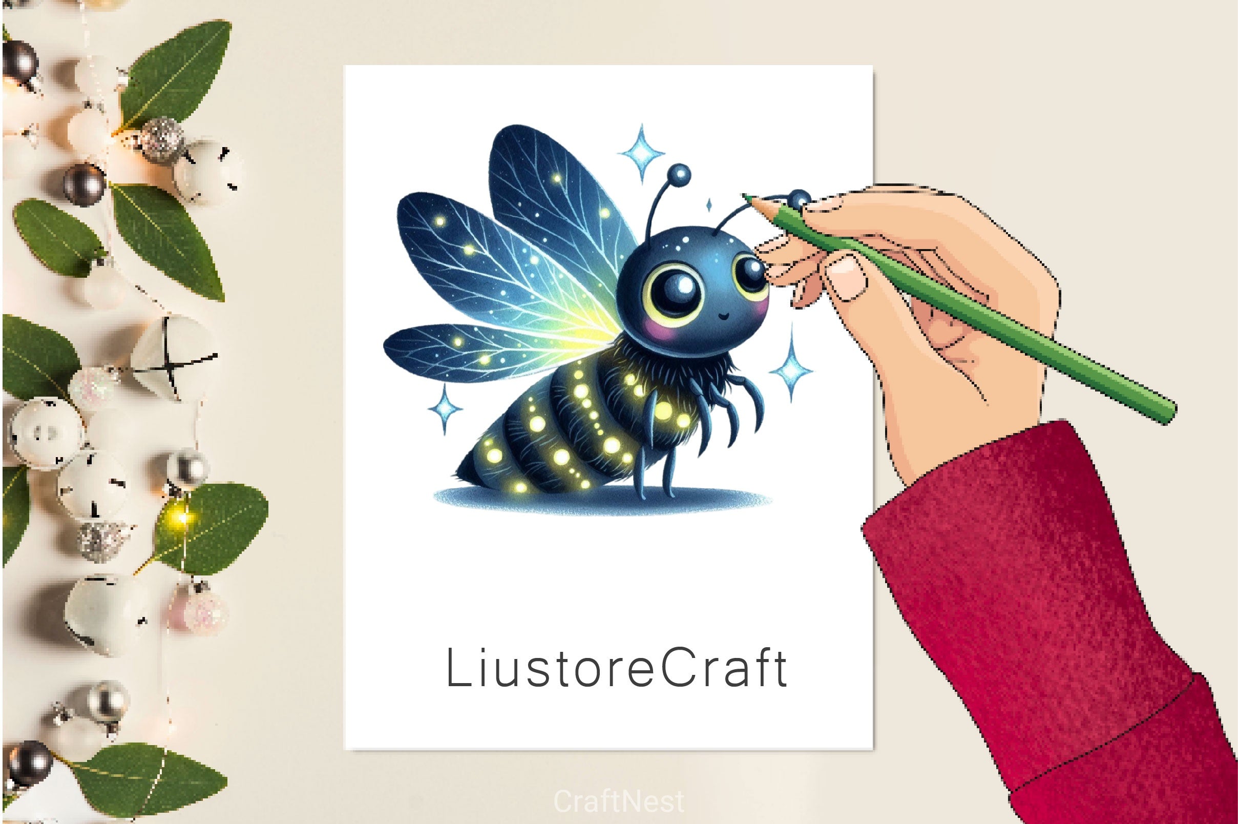 Cute Insects Clipart Bundle - CraftNest - Digital Crafting and Art