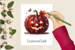 Rhinestone Pumpkin Halloween Clipart Bundle - CraftNest - Digital Crafting and Art