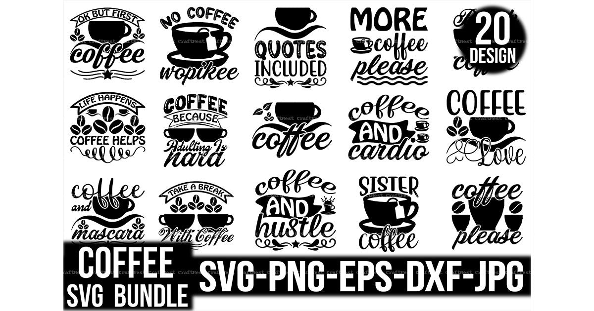 Coffee Design SVG Bundle 3
