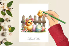 Easter Animal With Wooden Fence Clipart Bundle - CraftNest - Digital Crafting and Art