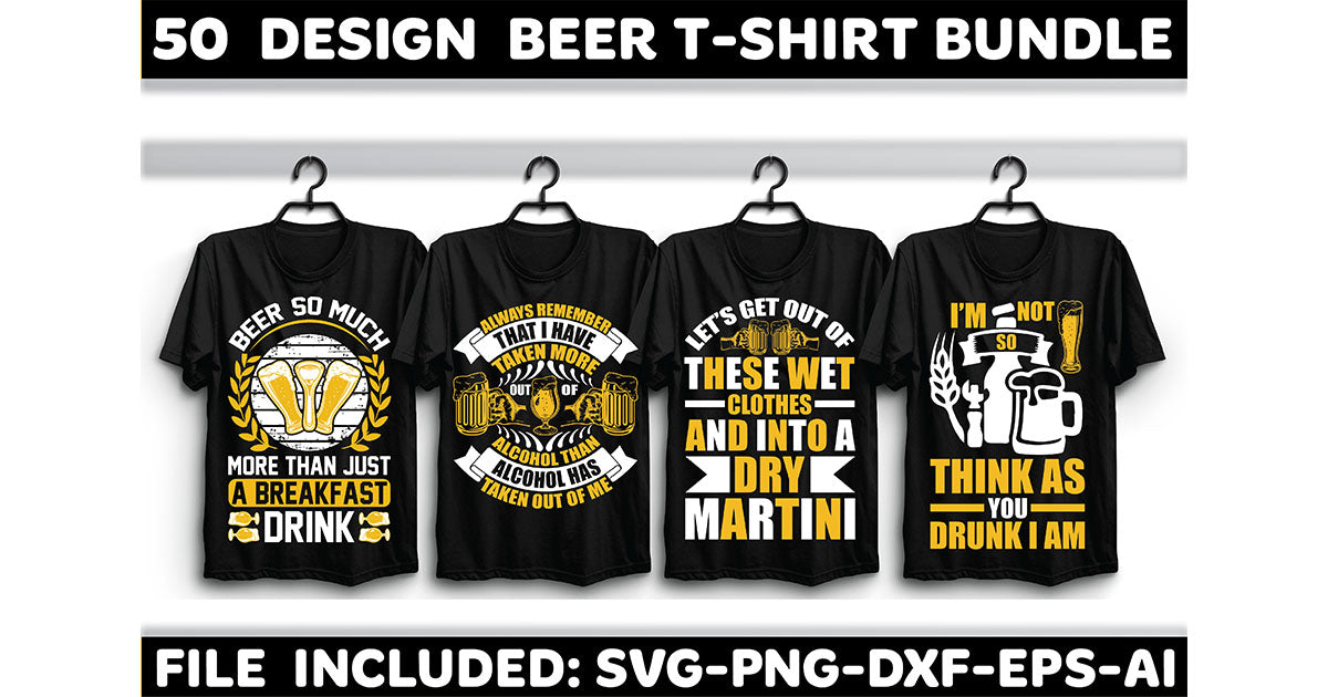 Beer T-Shirt Bundle 5 - CraftNest - Digital Crafting and Art