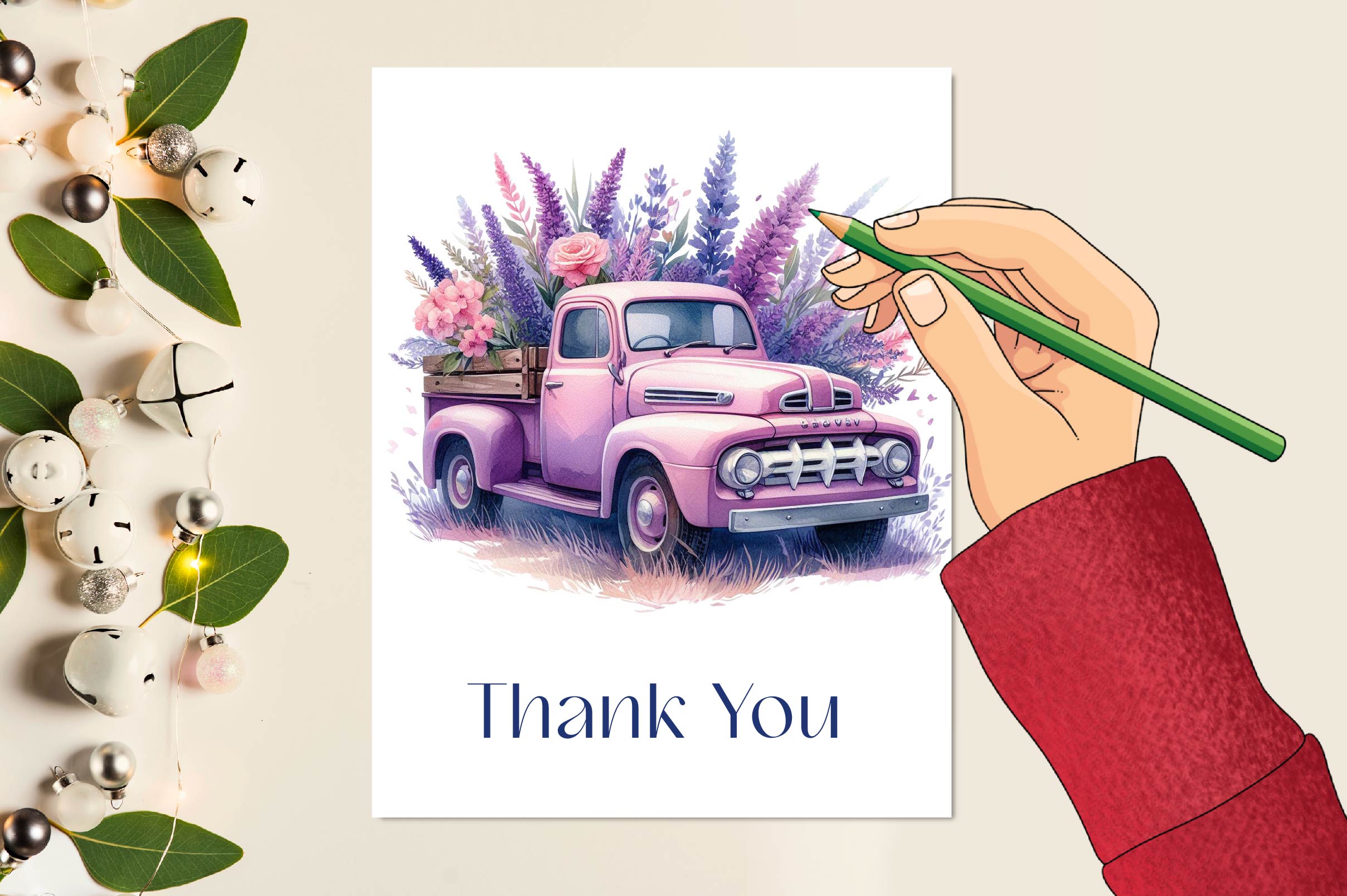 Vintage Floral Truck Clipart Bundle - CraftNest - Digital Crafting and Art