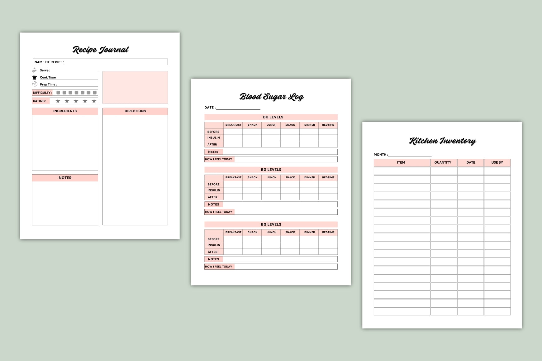 Meal Prep Nutrition Planner