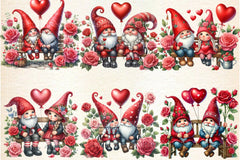 Valentine's Gnome Couple Clipart Bundle - CraftNest - Digital Crafting and Art